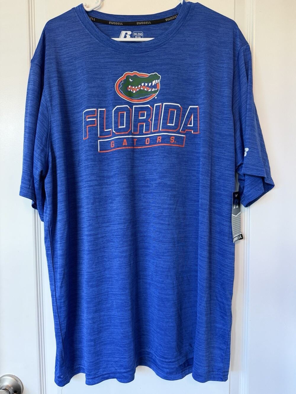 Russell Florida Gators Mens Blue Graphic T-Shirt Shirt Size 2XL